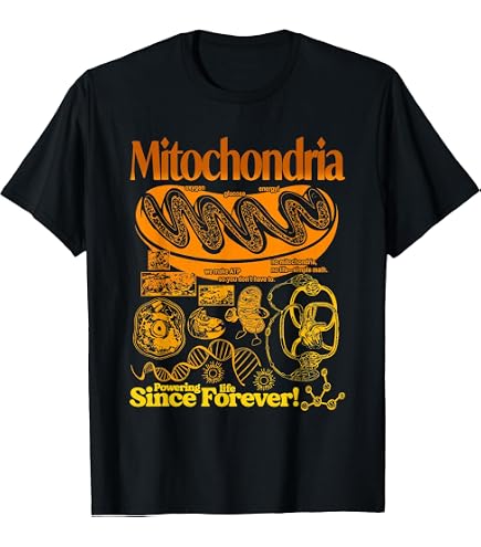Amazon.com: Mitochondria Graphic T-Shirt, Science Biology Tee